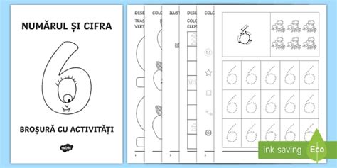 Numărul și cifra 6 Broșură cu activități .
